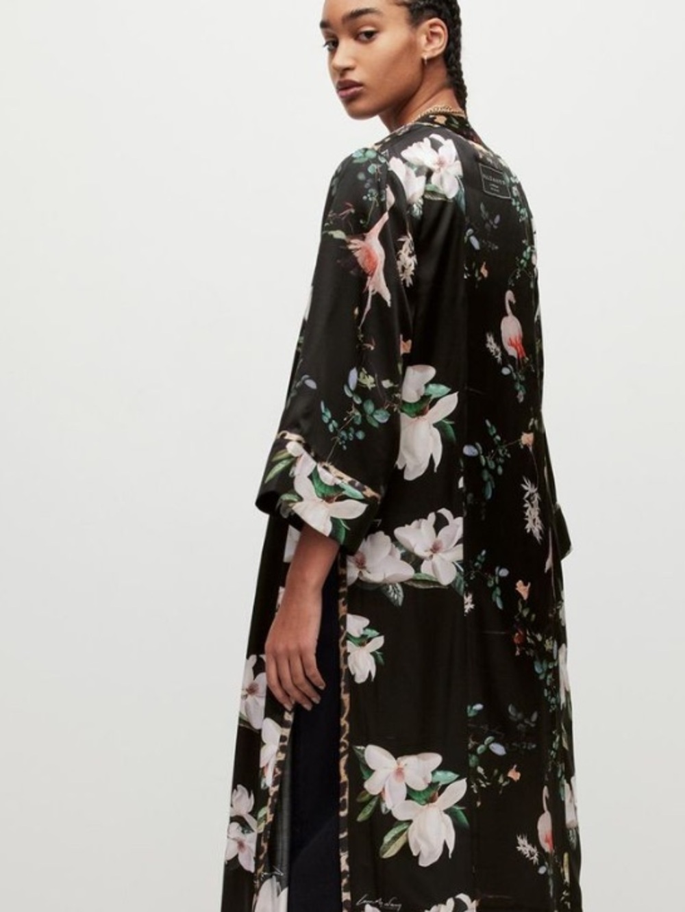 AllSaints Casa Alessandra Silk
Blend Kimono - Sz UK 16/US 12